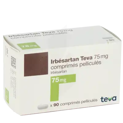 Irbesartan Teva 75 Mg, Comprimé Pelliculé à Eysines