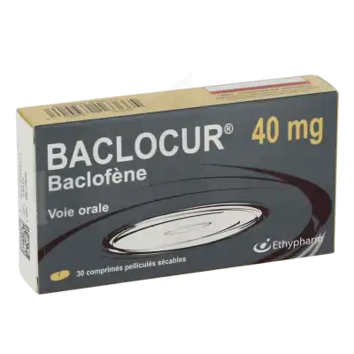 Baclocur 40 Mg, Comprimé Pelliculé Sécable à STRASBOURG