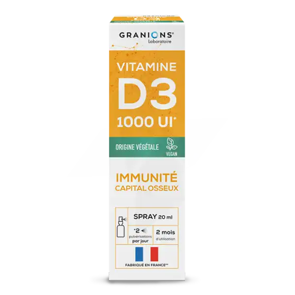 Granions Vitamine D3 1000ui Solution Buvable Spray/20ml