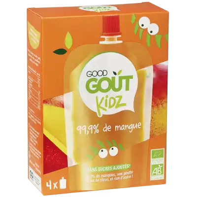Good Goût Alimentation Infantile Mangue 4 Gourdes/90g à Hagetmau