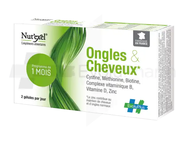 Nut'exel Ongles & Cheveux Gélules B/60