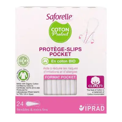 Saforelle Coton Protect Protège-slip Pocket B/24 à AMBARÈS-ET-LAGRAVE
