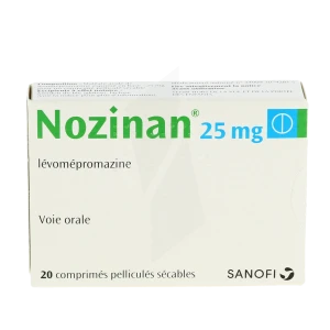 Nozinan 25 Mg, Comprimé Pelliculé Sécable