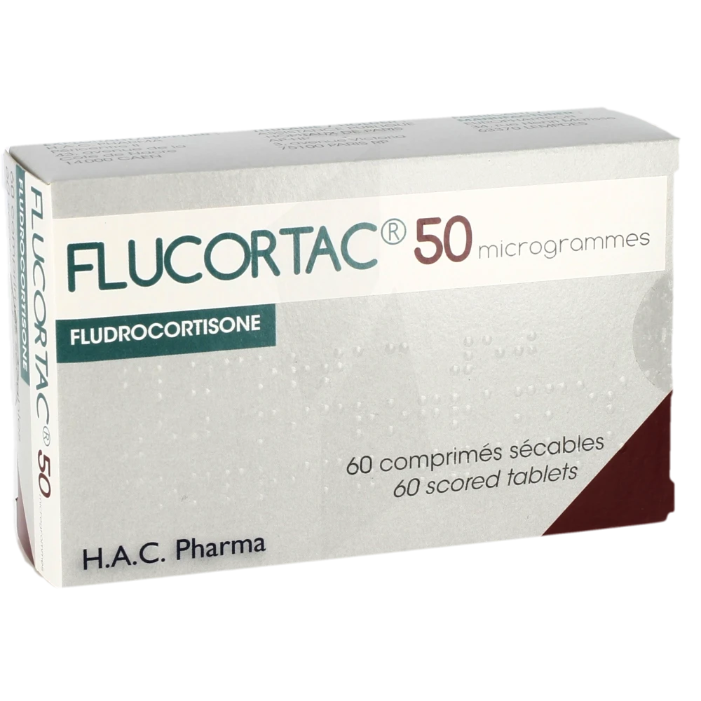 Flucortac 50 Microgrammes, Comprimé Sécable