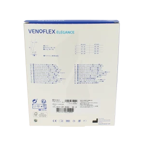 Venoflex Elegance 3 Bas Cuisse Antiglisse Homme Noir Taille 2l