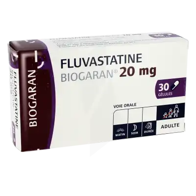 Fluvastatine Biogaran 20 Mg, Gélule à Abbeville