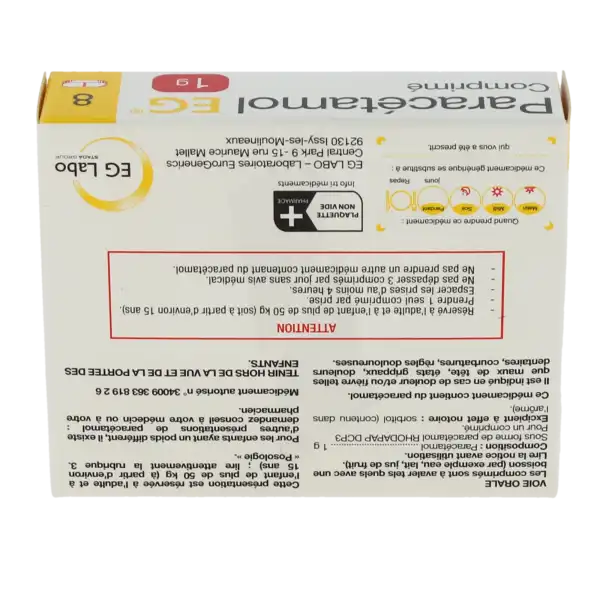 Paracetamol Eg 1 G, Comprimé