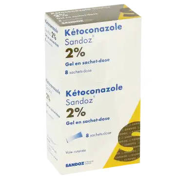 KETOCONAZOLE SANDOZ 2 %, gel en sachet-dose