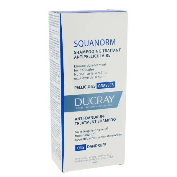 Ducray Squanorm Shampooing Pellicule Grasse 200ml