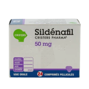 Sildenafil Cristers Pharma 50 Mg, Comprimé Pelliculé