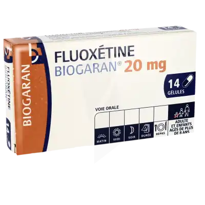 Fluoxetine Biogaran 20 Mg, Gélule à ROMORANTIN-LANTHENAY