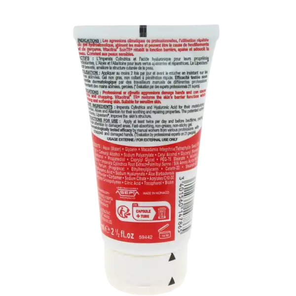 Vita Citral Tr+ Gel Soin Très Réparateur Mains T/75ml