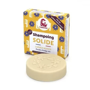 Lamazuna New Shampoing Solide Cheveux Blancs À La Poudre D'indigo Bio - 70 Gr