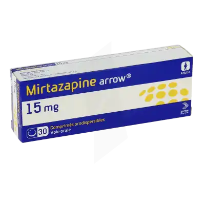 MIRTAZAPINE ARROW 15 mg, comprimé orodispersible