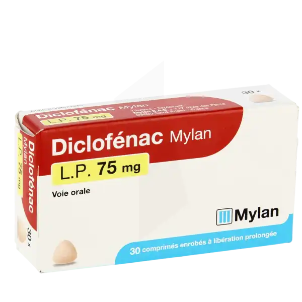 Diclofenac Viatris Lp 75 Mg, Comprimé Enrobé à Libération Prolongée