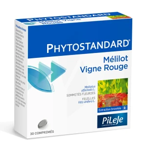 Pileje Phytostandard - Mélilot / Vigne Rouge 30 Comprimés