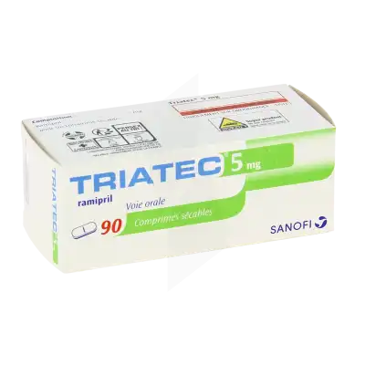 TRIATEC 5 mg, comprimé sécable