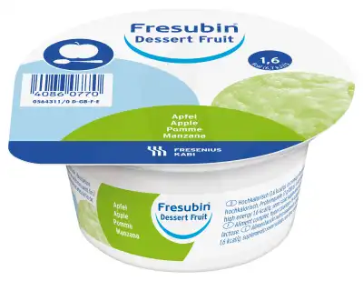 Fresubin Dessert Fruit Nutriment Pomme 4pots/125g à CUERS