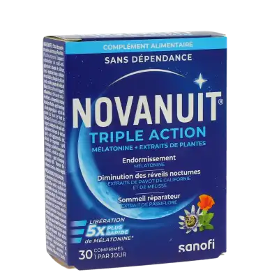 Novanuit Triple Action Comprimés Boîte De 30 à TOURS
