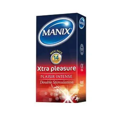 Manix Xtra Pleasure Préservatifs Lubrifiés Avec Réservoir B/14 à Saint-Maximin