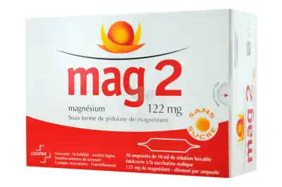 Mag 2 122 Mg S Buv En Ampoule Sans Sucre édulcoré à La Saccharine Sodique 30amp/10ml à VILLEFONTAINE
