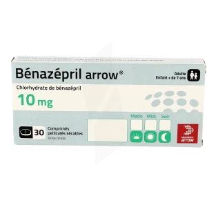 Benazepril Arrow 10 Mg, Comprimé Pelliculé Sécable