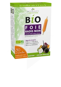 3 Chenes Bio Radis Noir Solution Buvable Foie 30 Ampoules/10ml