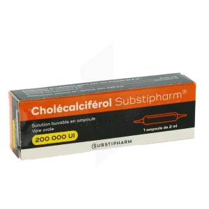 Cholecalciferol Substipharm 200 000 Ui, Solution Buvable En Ampoule