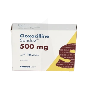 Cloxacilline Sandoz 500 Mg, Gélule