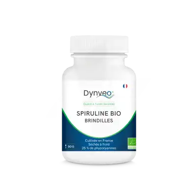Dynveo SPIRULINE Bio Française Brindilles 90g titrage > 25% phycocyanine