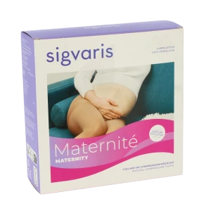 Sigvaris Maternite Transparent Collant  Femme Classe 2 Noir Large Normal