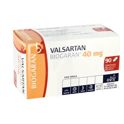 Valsartan Biogaran 40 Mg, Comprimé Pelliculé Sécable à SAINT-SAENS