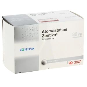 Atorvastatine Zentiva 80 Mg, Comprimé Pelliculé