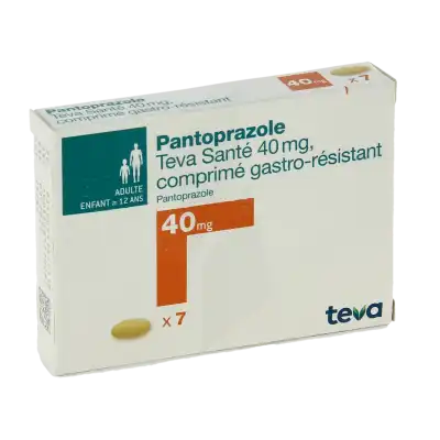 Pantoprazole Teva Sante 40 Mg, Comprimé Gastro-résistant à Eysines