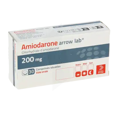 Amiodarone Arrow Lab 200 Mg, Comprimé Sécable à VILLERS-LE-LAC