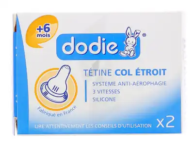 Tetine Dodie Col Etroit 3 Vitesses 6 Mois + X2 à Paris