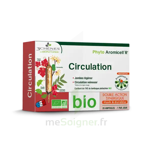 Phyto Aromicell'r Circulation Solution Buvable Bio 30 Ampoules /10ml