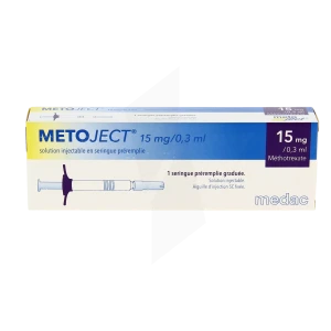 Metoject 15 Mg/0,3 Ml, Solution Injectable En Seringue Préremplie