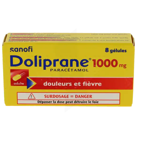 Doliprane 1000 Mg, Gélule