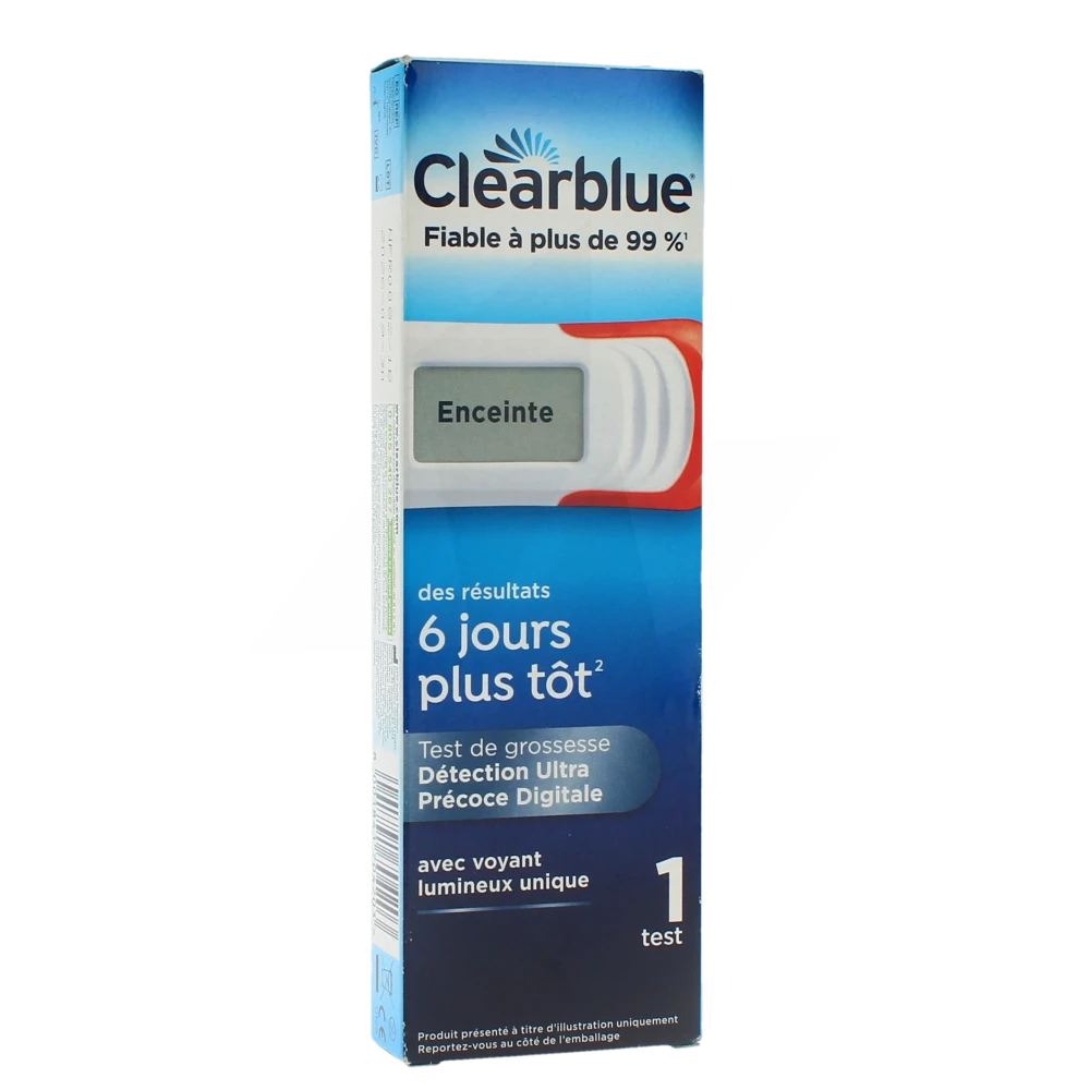 Clearblue Test De Grossesse Digital Ultra Précoce Boîte De 1