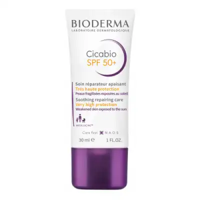 Bioderma Cicabio Spf50+ Crème Réparatrice Apaisante T/30ml à VANNES