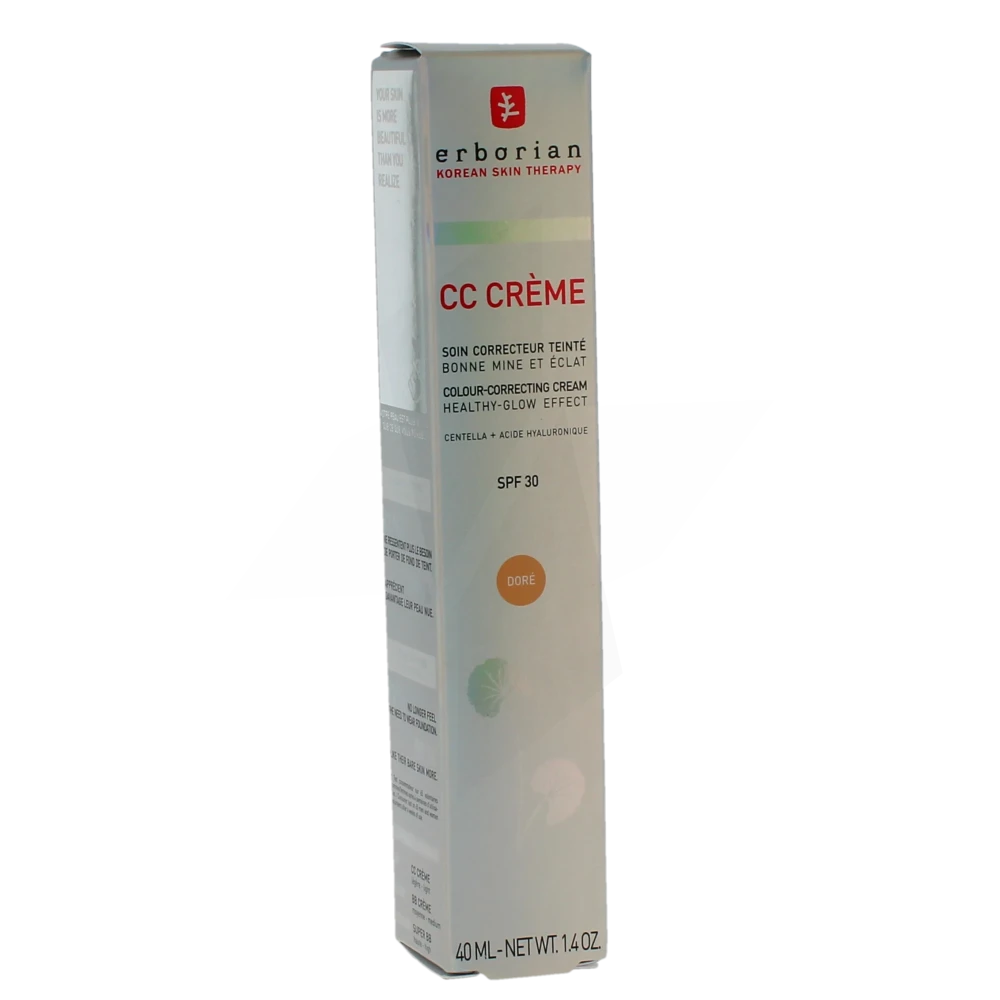 Erborian Cc Crème Spf30 Crème Soin Correcteur Doré Tube De 40 Ml