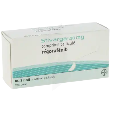 STIVARGA 40 mg, comprimé pelliculé