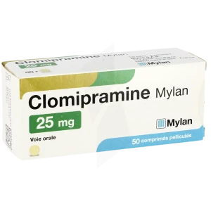 Clomipramine Viatris 25 Mg, Comprimé Pelliculé
