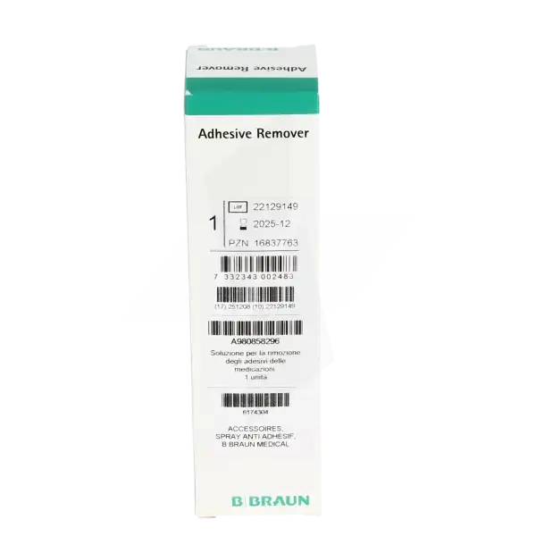 B Braun Anti-adhesive Remover Solution Pour Application Locale Spray/50ml