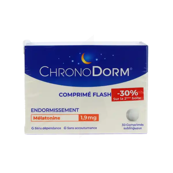 Chronodorm MÉlatonine 1,9 Mg Comprimés Subl 2 Boîtes De 30