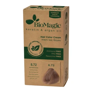 Lcdt Biomagic Hair Color Cream Kit Blond Clair Beige Froid 8.72