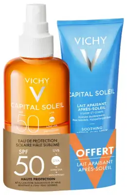 Vichy Capital Soleil Spf50 Eau Solaire Hâle Sublimé Spray/200ml+aps à Mérignac