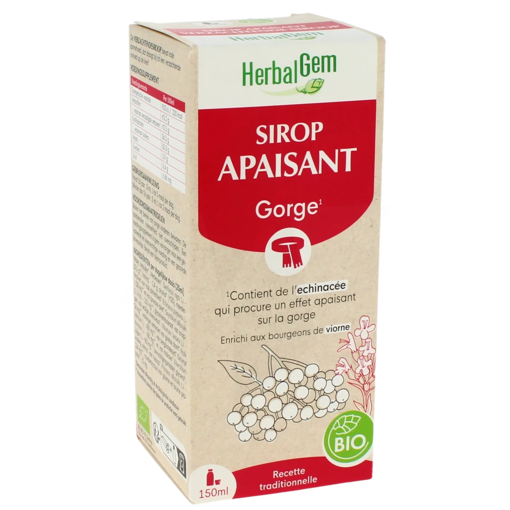 Herbalgem Sirop Bio Refroidissement 150ml