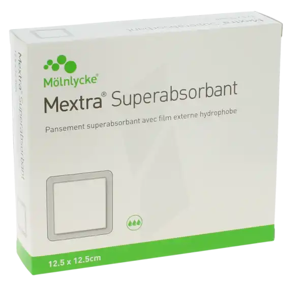 Mextra Superabsorbant Pansement Super Absorbant 12,5x12,5cm B/10